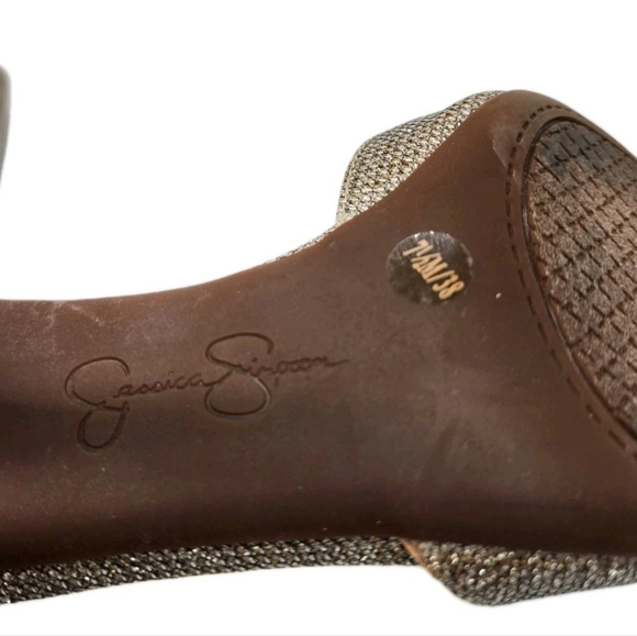 Jessica Simpson Women’s Glitter Ankle Strap Heels – Size 7.5 (Pre-Owned) - Picture 6 of 6